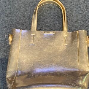 Shiraleah Metallic Gold Tote Bag